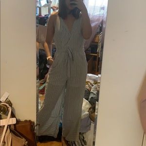 NWT striped jumpsuit size medium